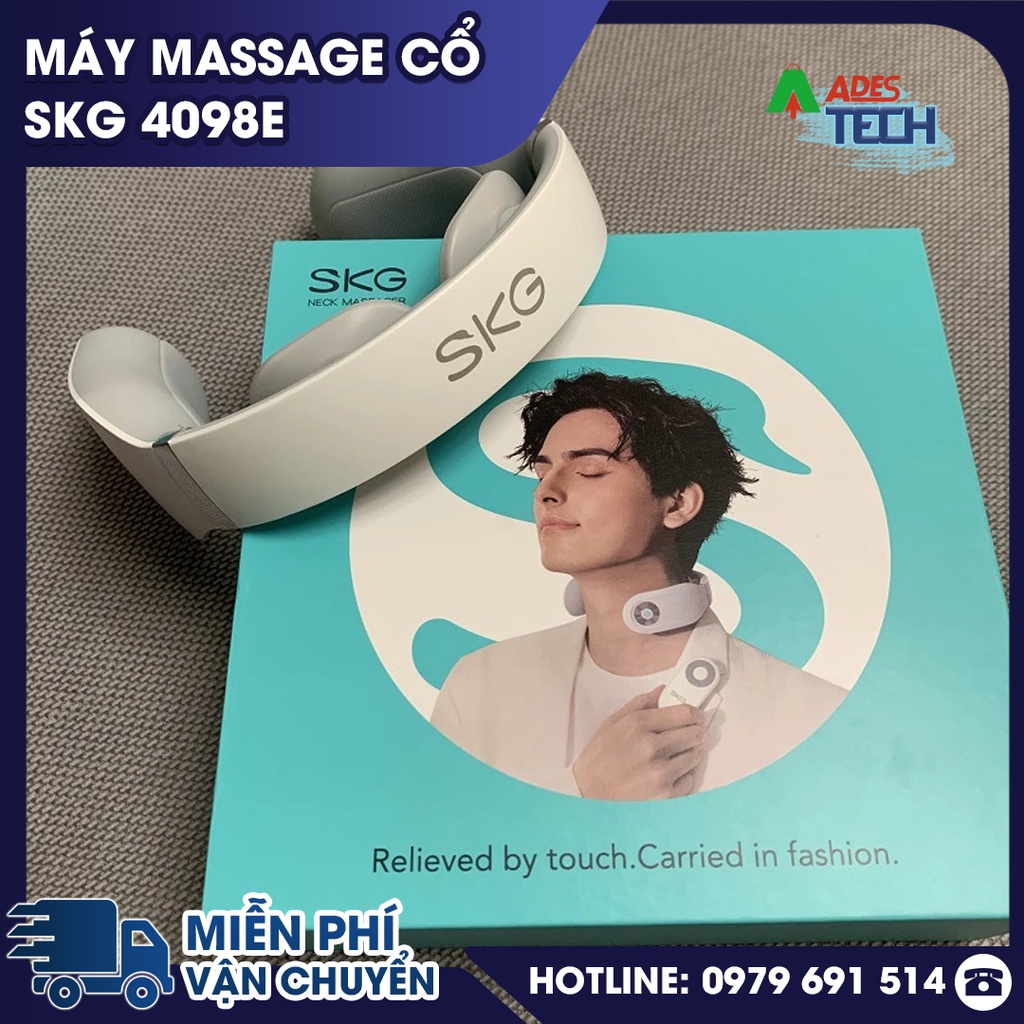Máy massage cổ SKG 4098E - BẢO HÀNH 12 THÁNG - Công nghệ xung điện hiện đại