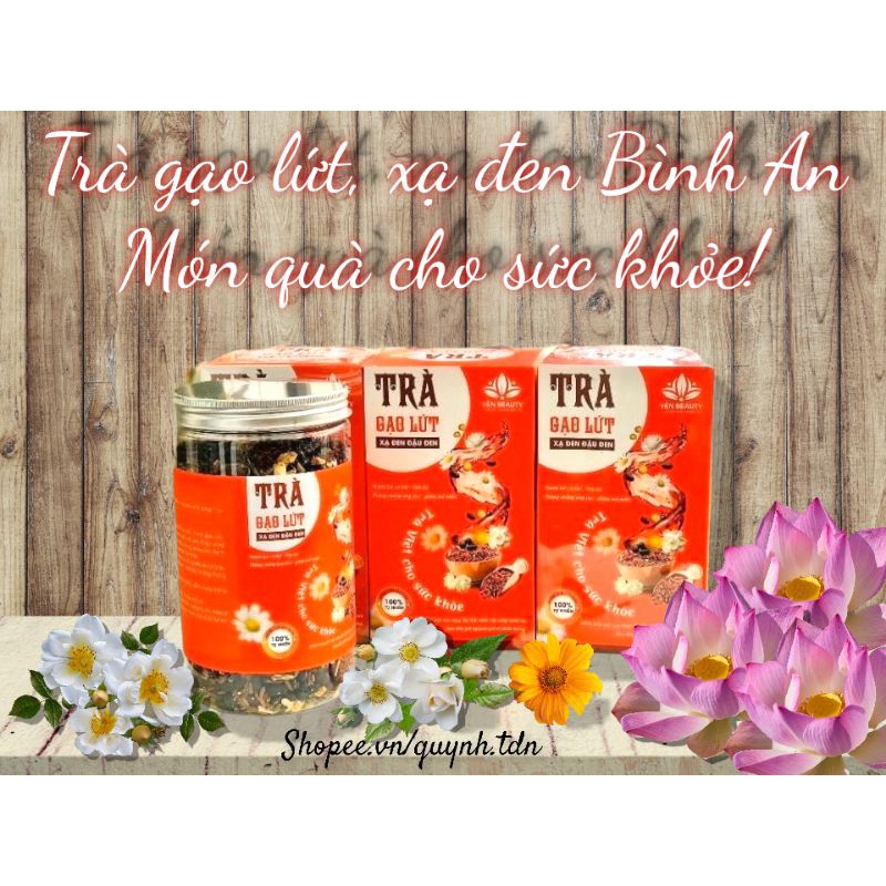 ✅Hàng chính hãng✅Trà gạo lứt, xạ đen Bình An🌹