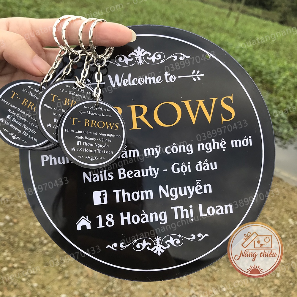 Bảng phun xăm thẩm mỹ, thẩm mỹ viện, bảng hiệu treo quán, decor quán in và thiết kế theo yêu cầu