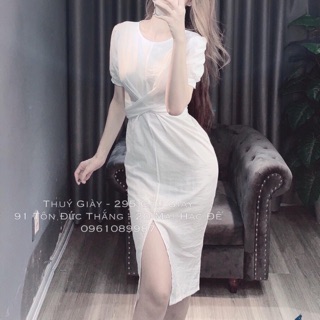 Váy xoắn eo new ❌❌thô đũi không nhắn không nhàu ❌❌