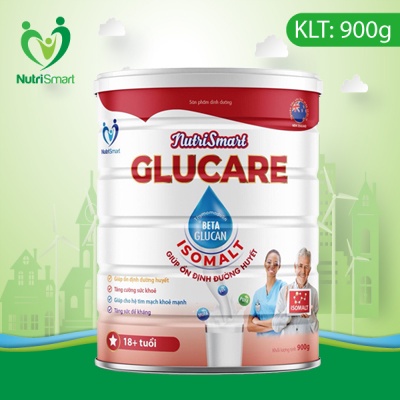 Sữa NUTRI SMART GLUCARE ổn định đường huyết hộp 900g cho người trên 18 tuổi - Sữa ngăn ngừa biến chứng tiểu đường