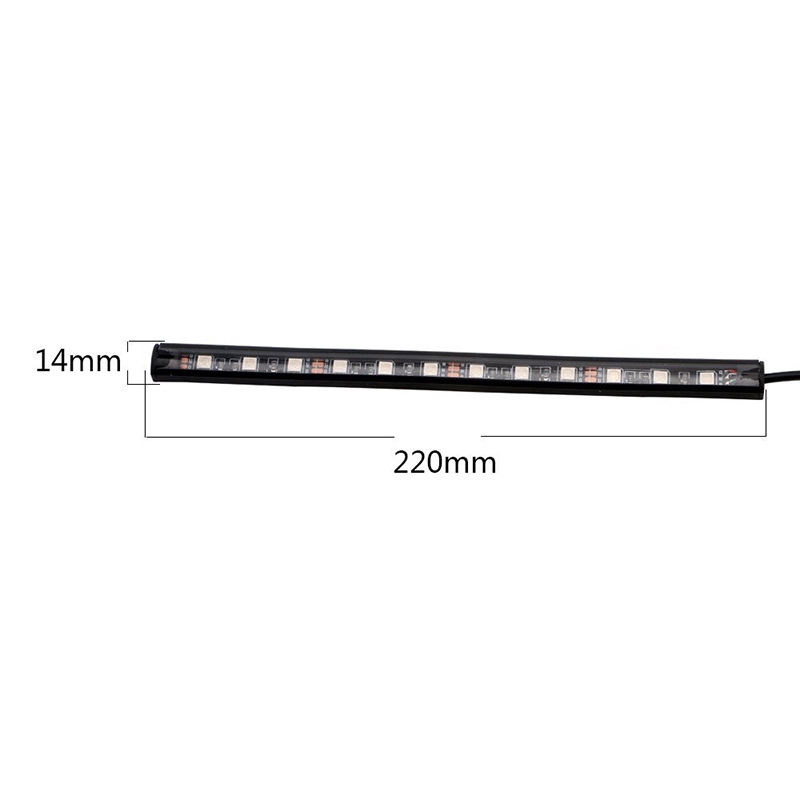 Dải đèn LED chiếu sáng gắn nội thất xe ô tô 12V có điều khiển từ xa tiện dụng