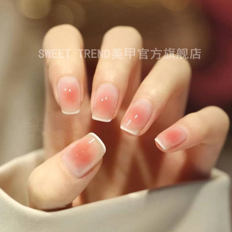 Sticker dán móng tay STZPRONAIL hình trái tim ngôi sao má hồng đỏ phong cách Pháp