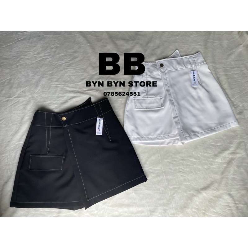 QUẦN  SHORT NỮ GIẢ VÁY CẠP CHÉO VIỀN CHỈ NỔI VV1 [Hàng Siêu Cấp] | BigBuy360 - bigbuy360.vn