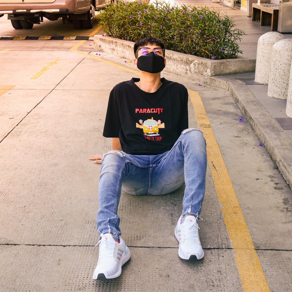 Áo thun nam nữ Unisex PARACUTY Summer Trip - P06 chất liệu cotton 100%, co giãn 4 chiều, dày dặn, form rộng tay lỡ | BigBuy360 - bigbuy360.vn