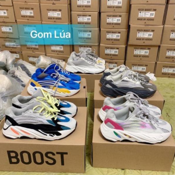 Tết Xả Mới - Giày Yeezy 700 Đen Nâu Trắng Xanh Cầu Vồng Static AL6 . ' # ˇ