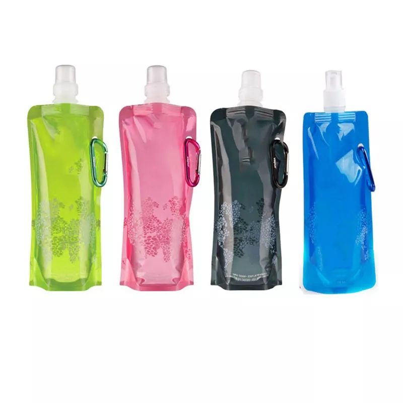 Túi Đựng Nước Chất Lỏng Kèm Vòi 500ml Gấp Gọn Tiện Dụng