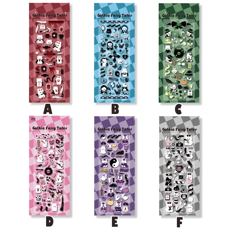 1 Sticker Dán Trang Trí Sổ Tay Hình Câu Nói Cổ Tích Gothic