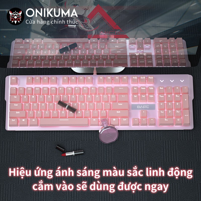 SG-8842 Bàn Phím Gaming có dây Giả Cơ Led Siêu Đẹp Chuyên Chơi Game, Văn Phòng Cho Máy Tính Laptop