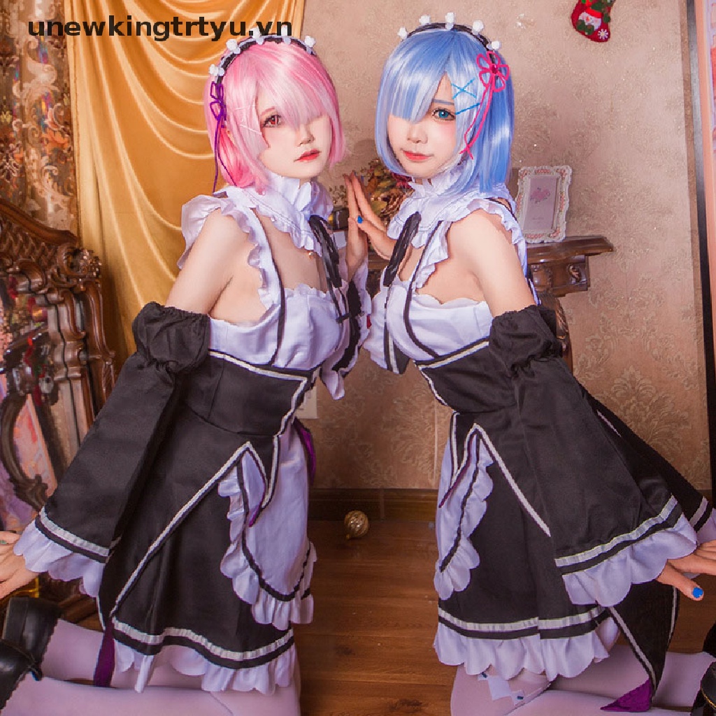 Trang phục cosplay nhân vật anime Ram / Rem chất lượng cao