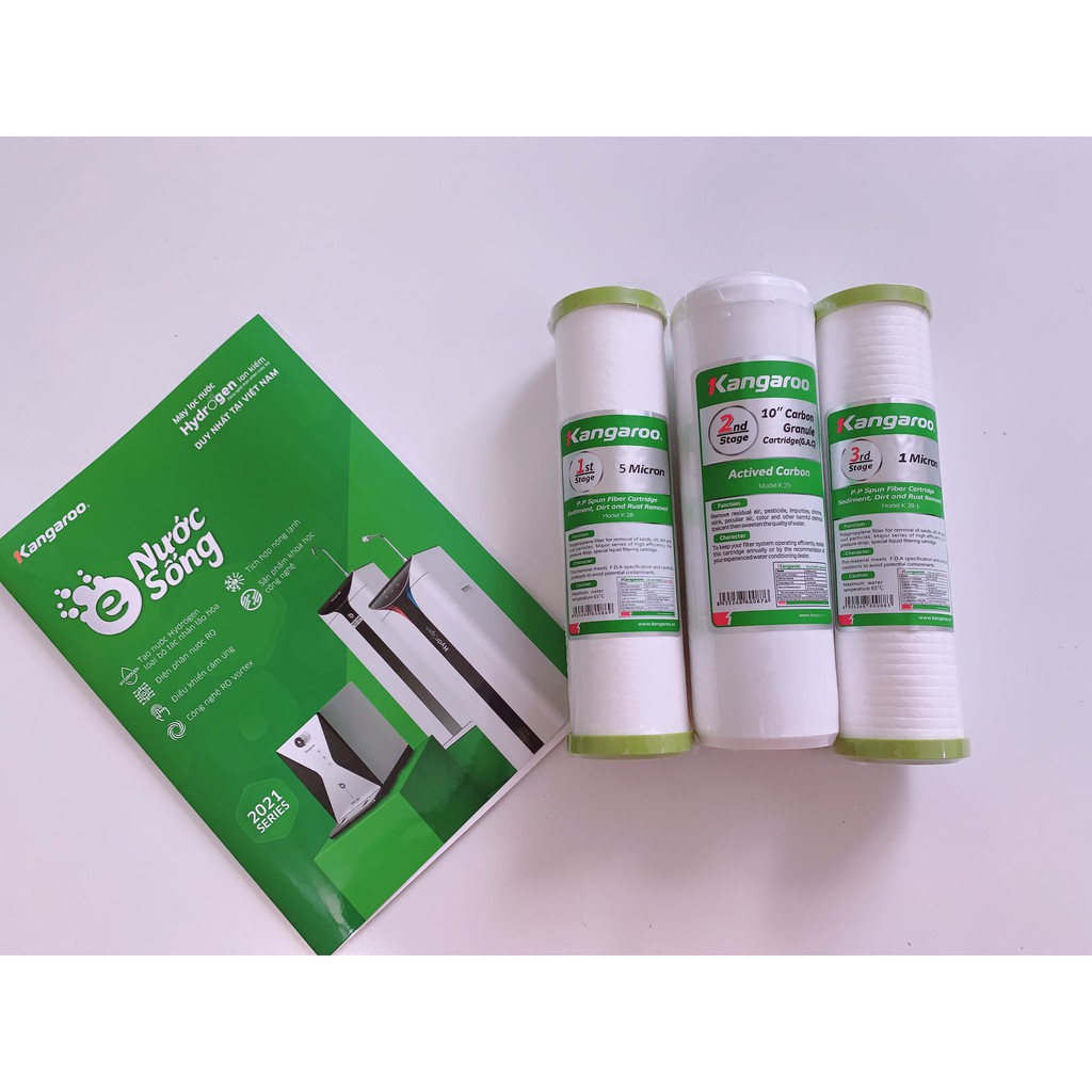 [CHÍNH HÃNG] Bộ lõi lọc thô 123 chính hãng Kangaroo
