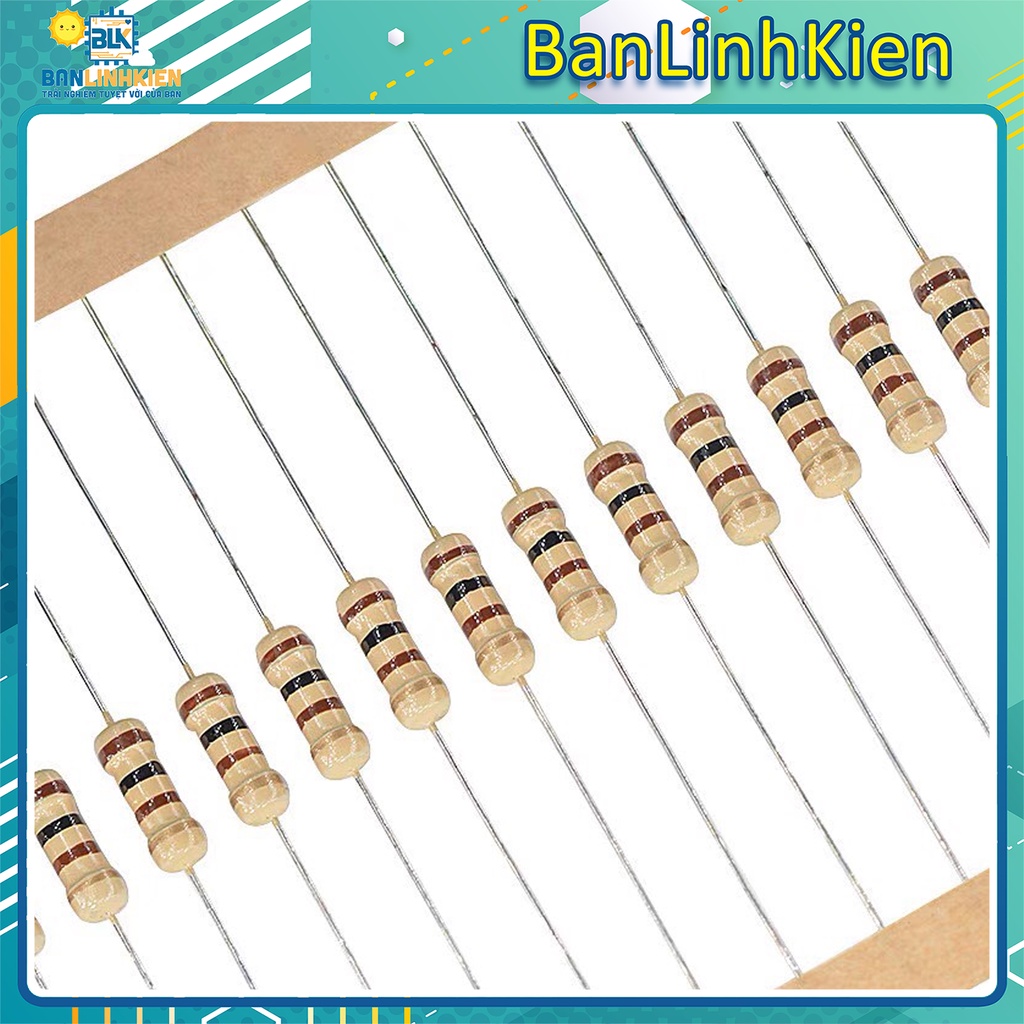Bộ 50 Con Điện Trở Vạch 1/4W 5% 1K-1M | BigBuy360 - bigbuy360.vn