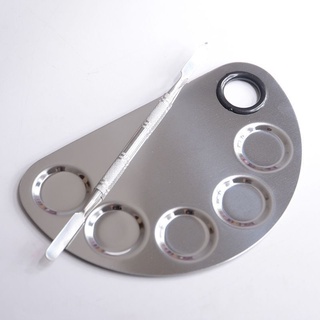 Khay để bột vẽ nail khay đựng gel vẽ móng chất liệu inox đẹp không rỉ khay đựng