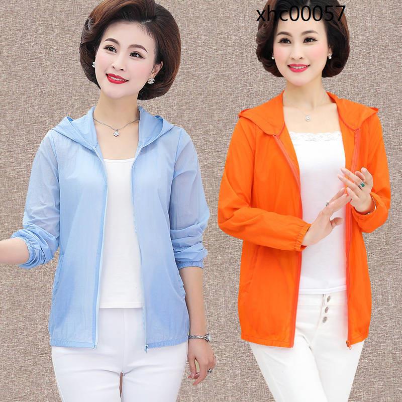 Áo Khoác Chống Nắng Thoáng Khí Size Lớn Thời Trang Mùa Hè Cho Phụ Nữ Trung Niên