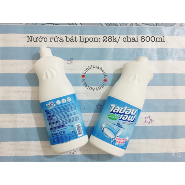 Nước rửa bát lipon chai ❤️FREE SHIP❤️KHÔNG MÙI