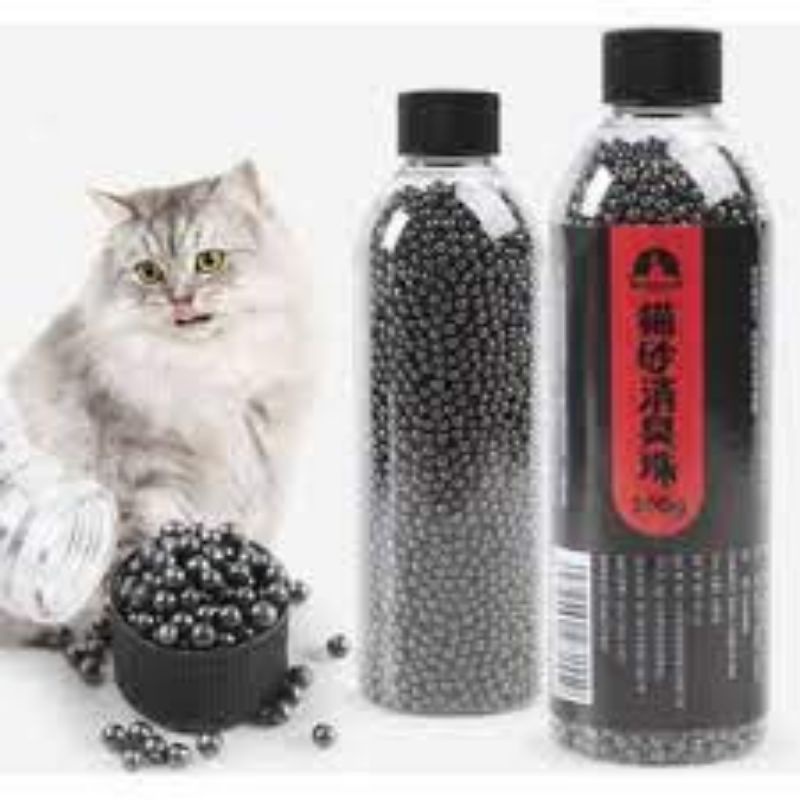 Hạt khử mùi vê sinh cát mèo chai 300g