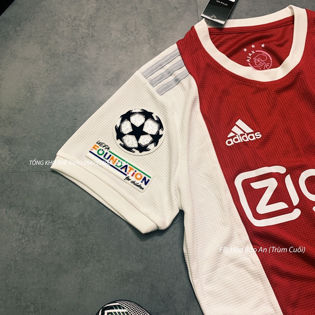 Áo Bóng ĐáFreeshipBộ Quần Áo Đá Banh CLB Ajax Amsterdam màu đỏ cao cấp sân nhà mùa 2022