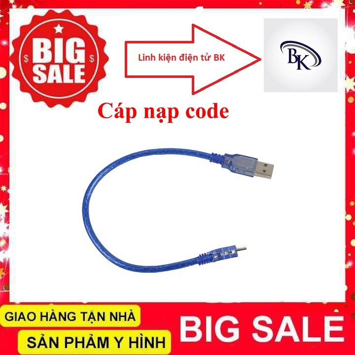 DÂY Cáp MiNi USB 30cm ( Cho Arduino Nano)-linhkiendientubk micro usb dây nạp code