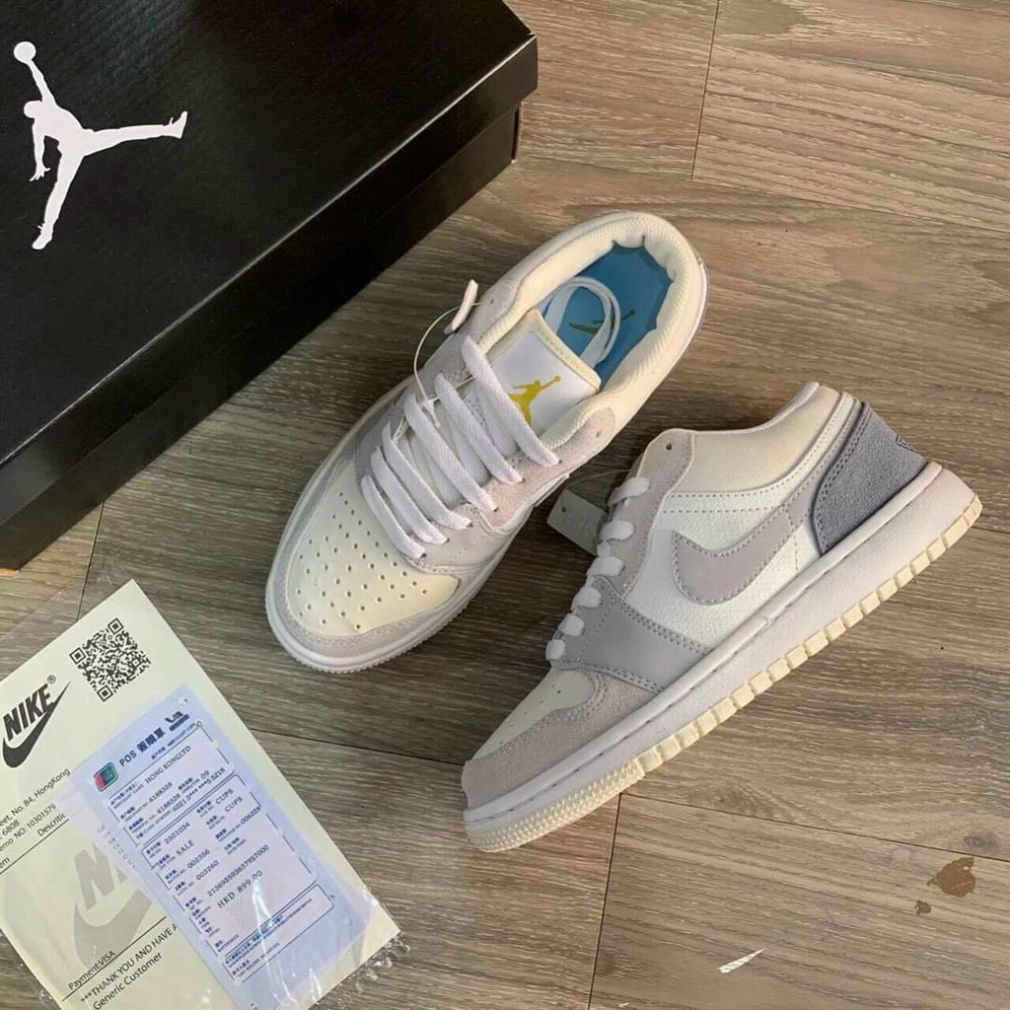 [FREE SHIP] [Bán Rẻ Xin Đánh Giá] Giày 𝐉𝐨𝐫𝐝𝐚𝐧 1 low paris màu xám xanh nam nữ, Giày sneaker JD 1 paris cổ thấp bản | BigBuy360 - bigbuy360.vn