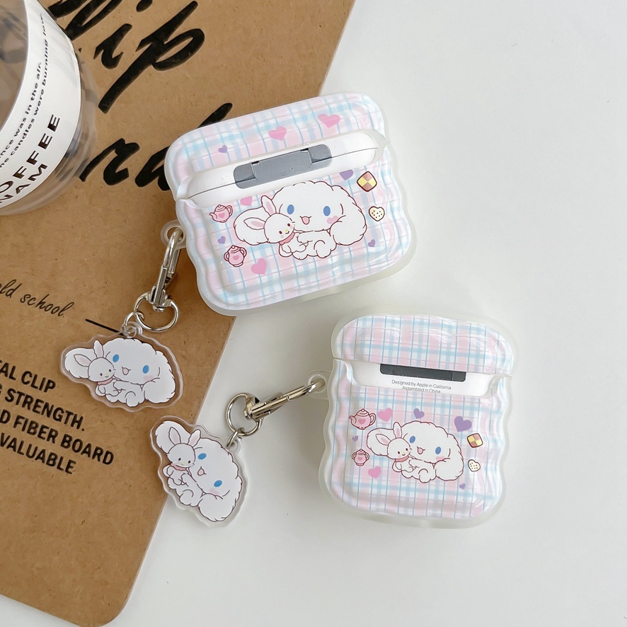 Vỏ Bảo Vệ Hộp Sạc Tai Nghe Bluetooth airpods 1 2 3 pro 2 Bằng tpu Mềm Họa Tiết Hoạt Hình Dễ Thương Kèm Móc Treo Tiện Dụng