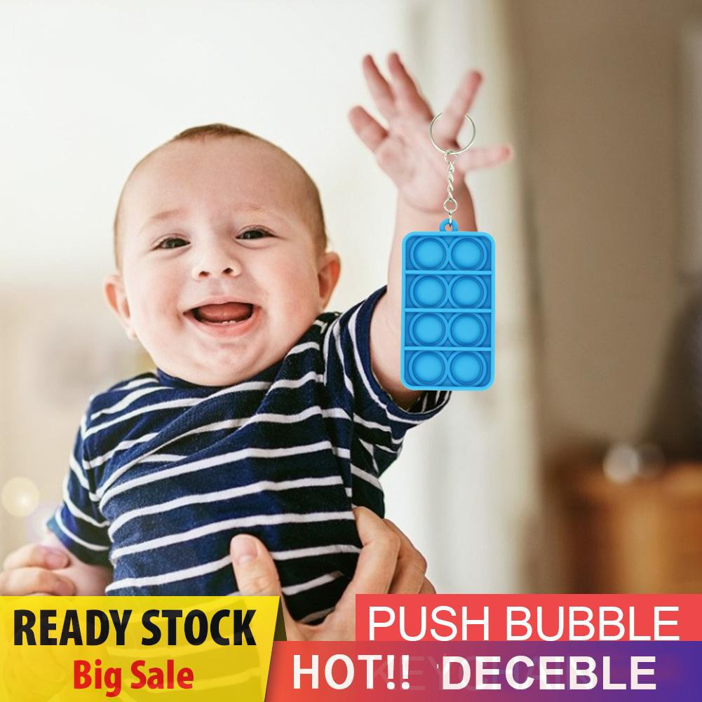 Pop It Fidget Đồ chơi Rectangle Push Bubbles Đồ chơis Autism Anti-Stress Sensory Đồ chơis Mini Pendant