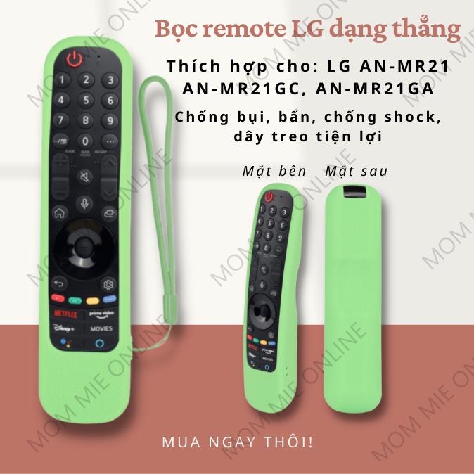 Vỏ bọc remote tivi LG loại dày chống bụi bẩn, chống shock, I024, I025, I026