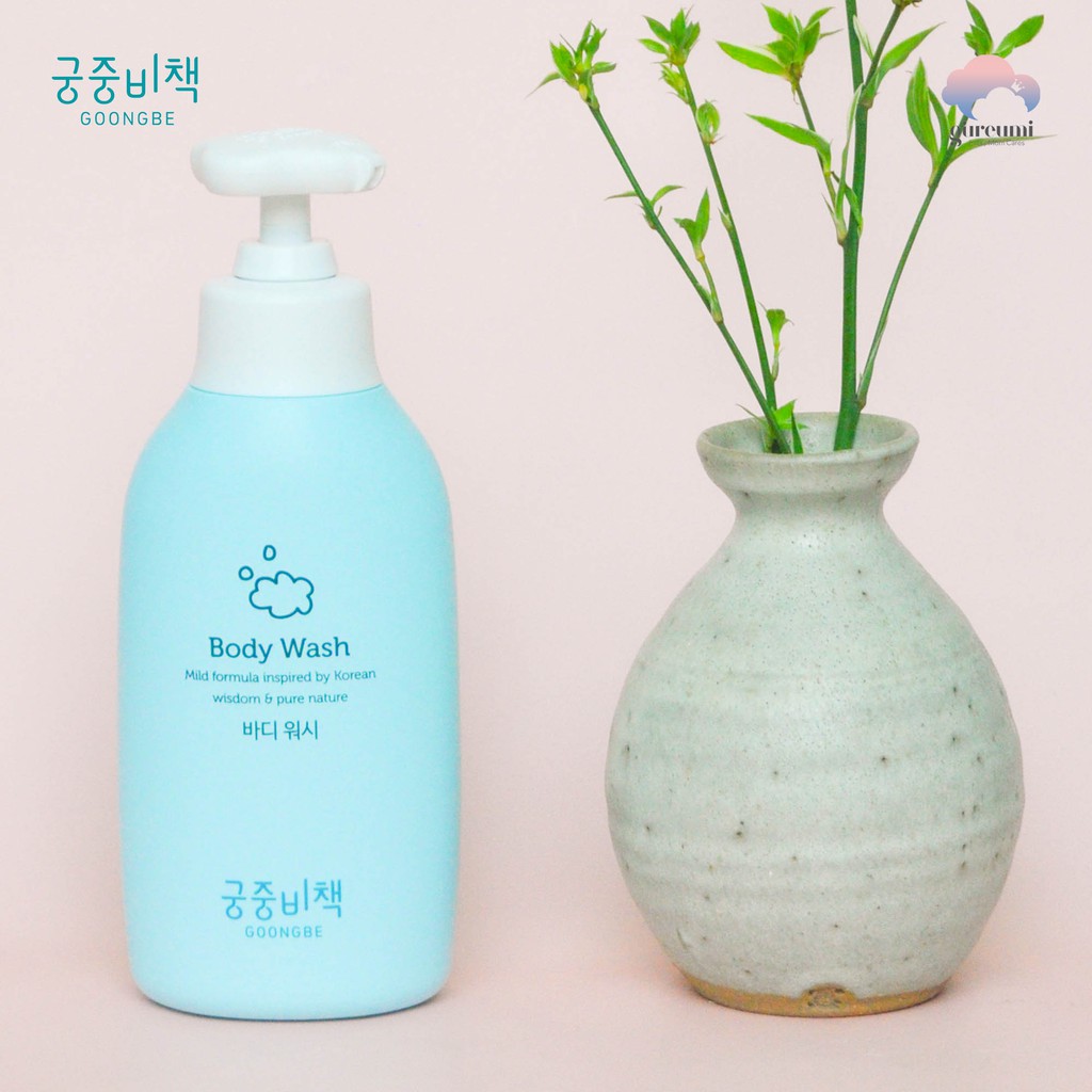 Sữa tắm thiên nhiên cho bé Hàn Quốc GOONGBE, dịu nhẹ dưỡng ẩm phục hồi cho da nhạy cảm 350ml