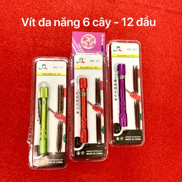 Tua vít đa năng có 12 đầu dùng vặn ốc cho các dòng máy ạ!