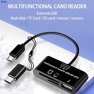 Đa chức năng usb c đầu đọc thẻ loại c để usb sd đầu đọc thẻ micro sd type-c otg phổ mở rộng thẻ nhớ phù hợp cho điện thoại thông minh