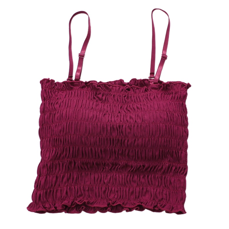 Áo Ngực Ống Nhún Bèo Thời Trang Đường Phố Quyến Rũ Cho Nữ