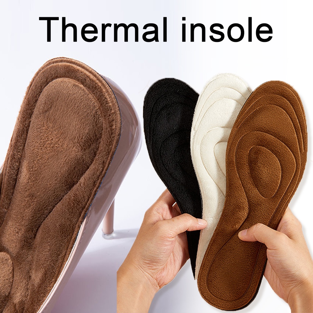 Đế Lót Giày Cotton Phối Lông Nhung Dày Dặn Thấm Hút Mồ Hôi Khử Mùi Mềm Mại