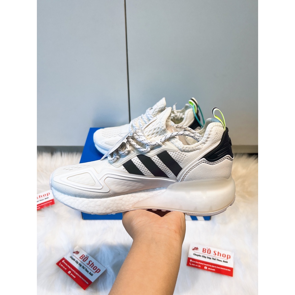 GIÀY THỂ THAO NAM NỮ ADIDAS ZX 2K BOOST CREAM BLACK & WHITE