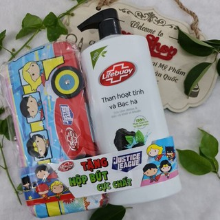 Sữa tắm Detox Lifebuoy Than hoạt tính & Bạc hà 850g