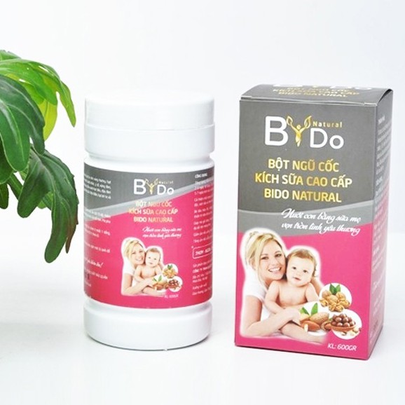 [Chính Hãng] Bột Kích Sữa Cao Cấp BIDO NATURAL - 600gr - LỢI SỮA BIDO - Giảm Cân nhưng vẫn Nhiều Sữa