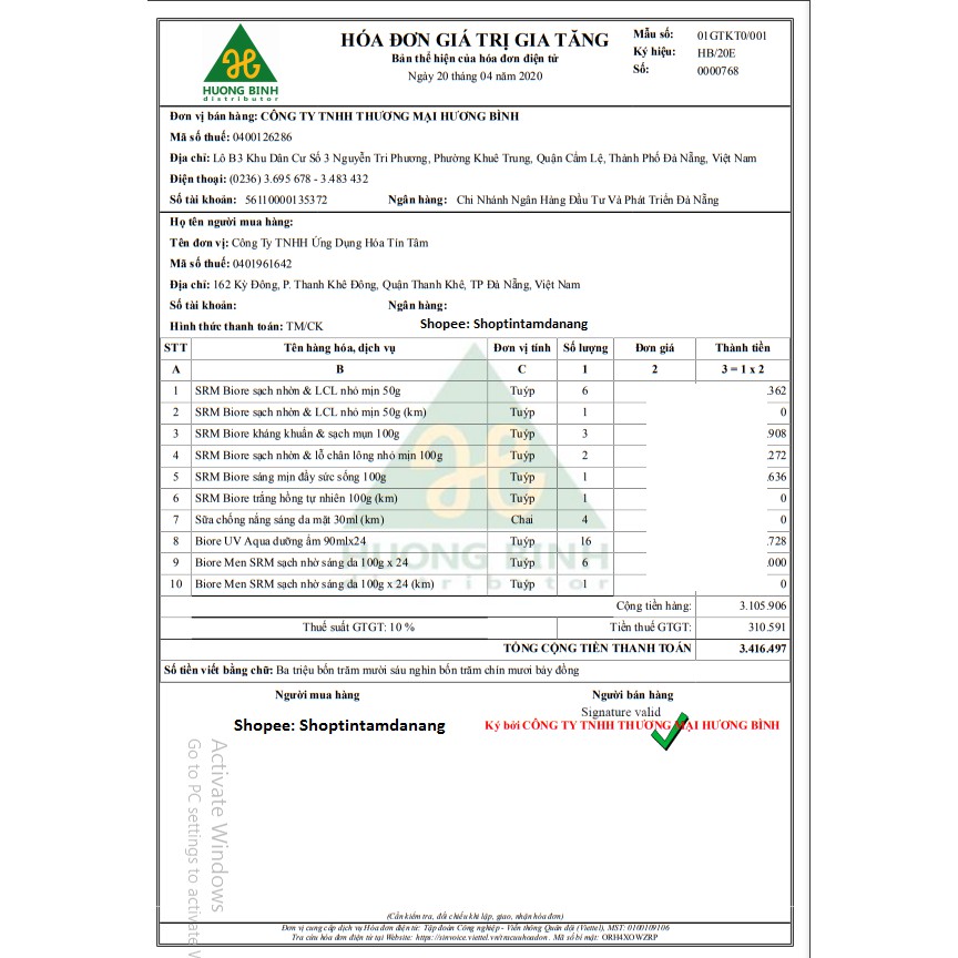 [Có bill] Nước tẩy trang Biore Sạch Nhờn Sáng Da (Màu Xanh)