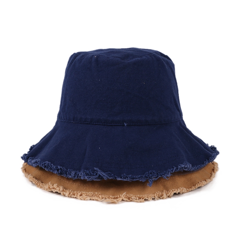 Mũ Vành Rộng LINJW Dáng Tròn Màu Trơn Thời Trang Hàn Quốc