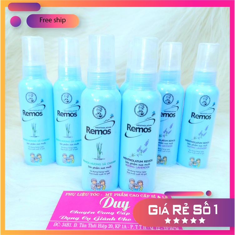 Xịt Chống Muỗi Đủ Loại Cho Bé & Người Lớn Remos Mentholatum 60ml