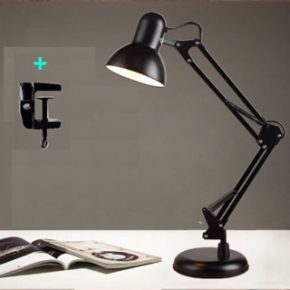 Đèn để bàn, đèn học chống cận xoay 360 độ pisac, kèm chân đế, kẹp bàn, tặng bóng