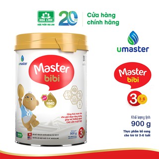 Sữa bột umaster dành cho trẻ em từ 3-6 tuổi - master bibi số 3 - 900gr