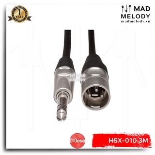 Hosa Pro Balanced Interconnect HSX-010 (3m) (REAN 1/4in TRS - XLR3M) (Dây cáp loa 6ly 6.35mm canon XLR đực, Brand New)