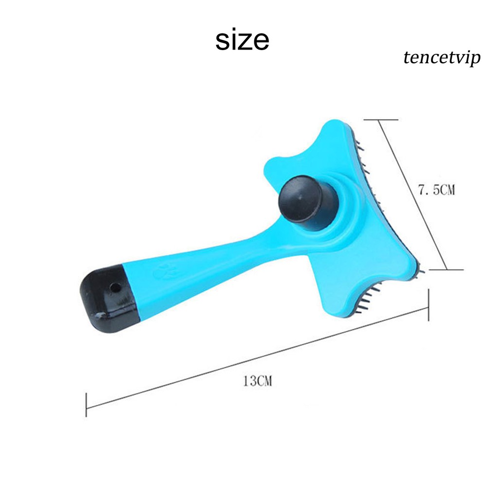 Lược chải lông thú cưng chất liệu nhựa nhỏ gọn tiện lợi 13cm