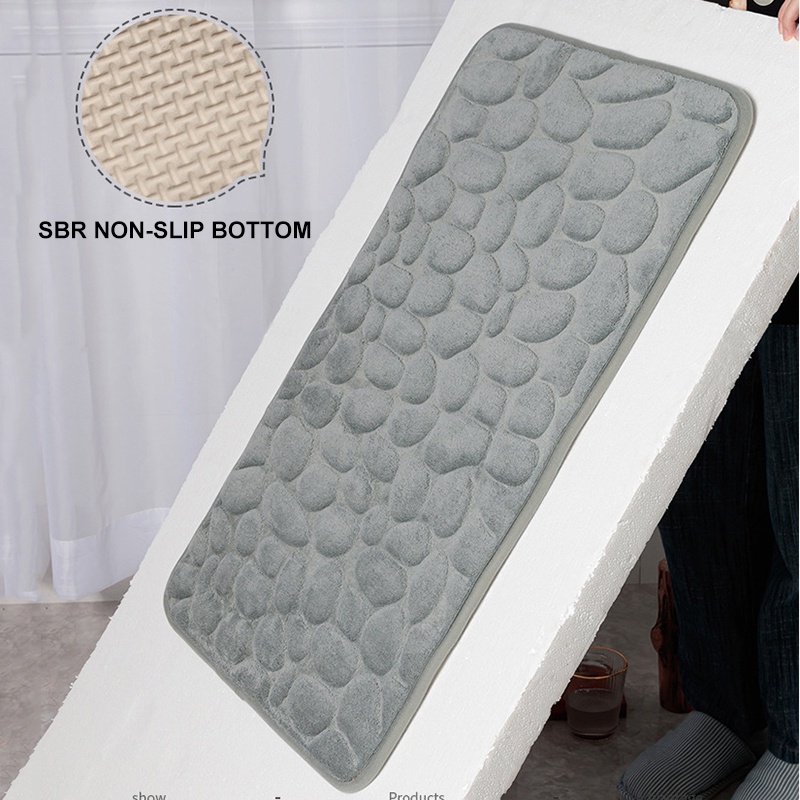 Thảm Lau Chân Silicon Siêu Mềm Siêu Dày, Siêu Thấm Nước Chất Liệu Chống Trượt