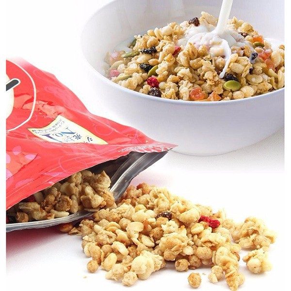 Ngũ Cốc Trái Cây Calbee Đỏ 750g Nhật Bản, ngủ cóc dinh dưỡng cabee