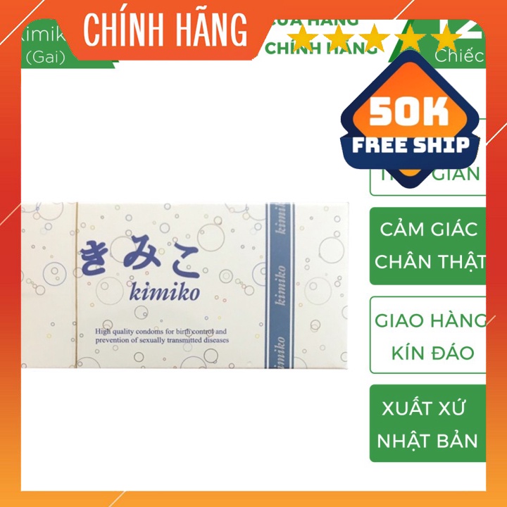 Bao Cao Su Kimiko Nhật Bản siêu mỏng có bi gai li ti - Phan An CN370