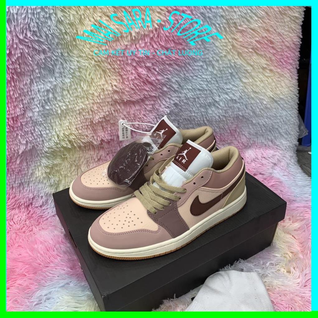 Giày nữ jordan cổ thấp trà sữa, giày JD1 cổ thấp màu mới full phụ kiện hàng cao cấp, full size 36-43/Maisara store | BigBuy360 - bigbuy360.vn