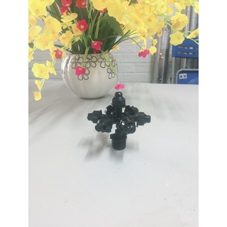 Bộ 02 MN-7032 béc phun tưới nước nông nghiệp dạng sương mù giữ ẩm , làm mát 7 lỗ phun