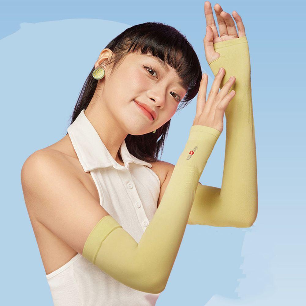 MOCHO Găng Tay Chống Nắng Bằng Lụa Lạnh Màu Trơn Thoáng Khí Dễ Thương Cho Nữ
