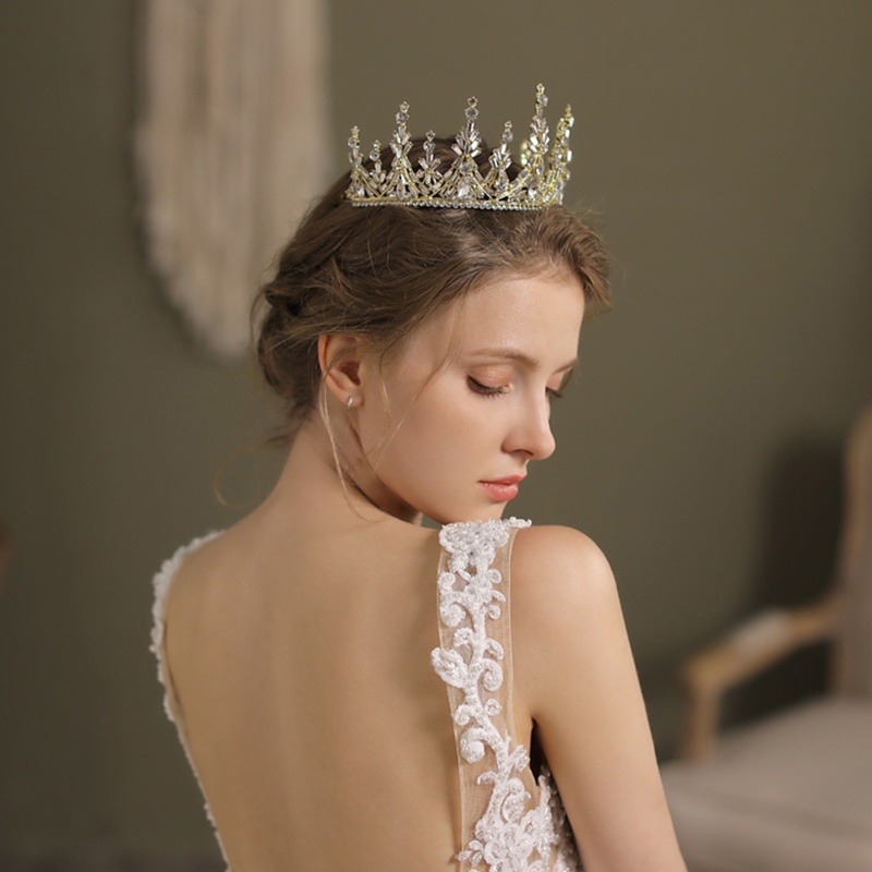 Cài Tóc Hình Vương Miện Đính Đá Lấp Lánh Sang Trọng