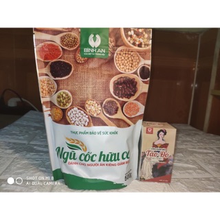 (Giá sốc) Combo ngũ cốc giảm cân hữu cơ và hộp viên giảm cân táo đỏ- chính hãng bình an