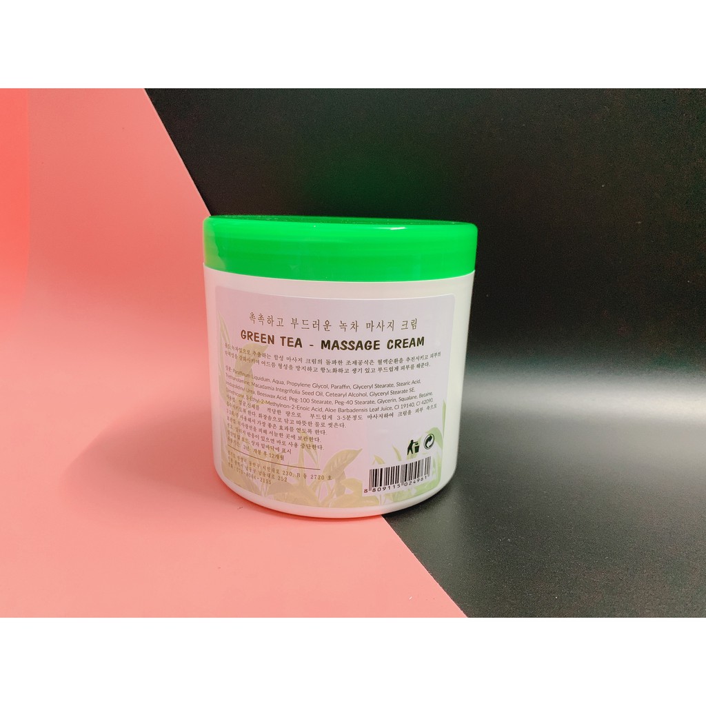 kem massage mặt trà xanh 450gram - Hàn Quốc